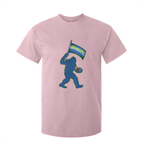 Bigfoot Seattle Sports Fan T Shirt For Kid Sasquatch 12s Pride Gift TS12 Light Pink Print Your Wear