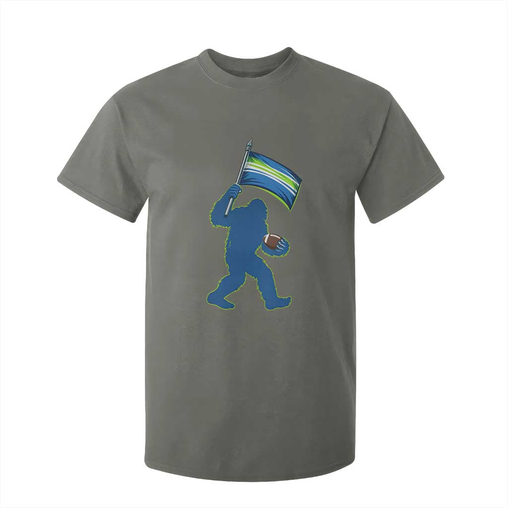 Bigfoot Seattle Sports Fan T Shirt For Kid Sasquatch 12s Pride Gift TS12 Military Green Print Your Wear