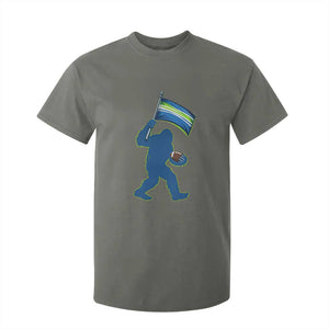 Bigfoot Seattle Sports Fan T Shirt For Kid Sasquatch 12s Pride Gift TS12 Military Green Print Your Wear