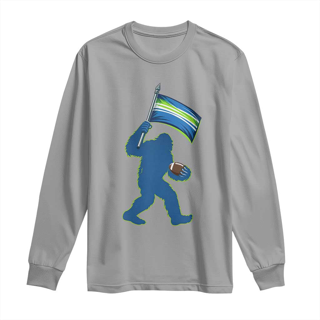 Bigfoot Seattle Sports Fan Long Sleeve Shirt Sasquatch 12s Pride Gift TS12 Sport Gray Print Your Wear