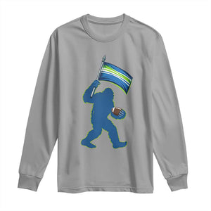 Bigfoot Seattle Sports Fan Long Sleeve Shirt Sasquatch 12s Pride Gift TS12 Sport Gray Print Your Wear