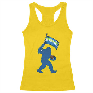Bigfoot Seattle Sports Fan Racerback Tank Top Sasquatch 12s Pride Gift TS12 Daisy Print Your Wear