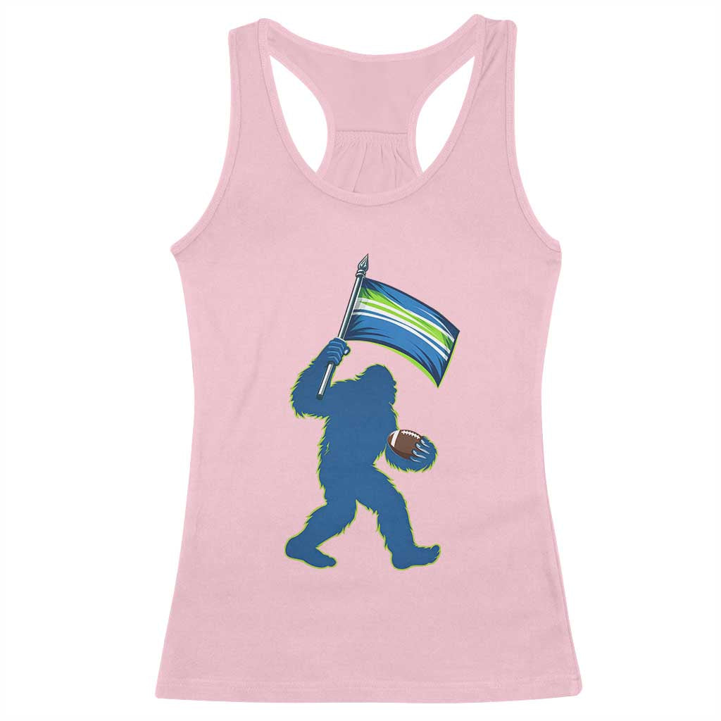 Bigfoot Seattle Sports Fan Racerback Tank Top Sasquatch 12s Pride Gift TS12 Light Pink Print Your Wear