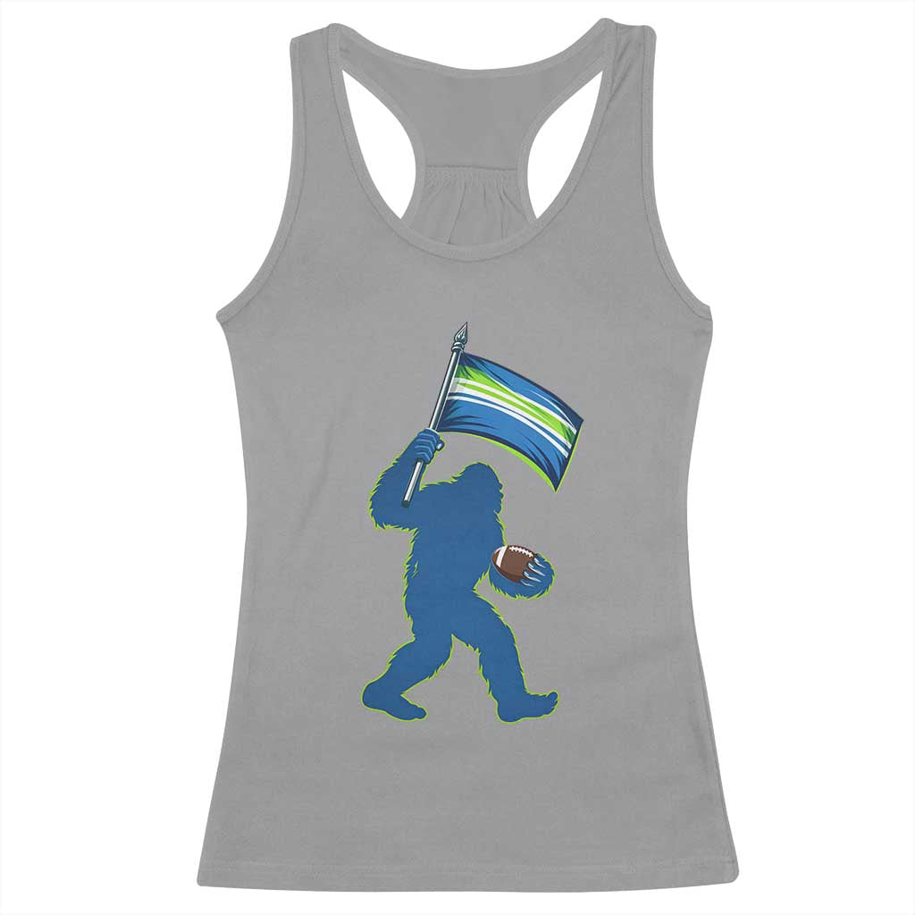 Bigfoot Seattle Sports Fan Racerback Tank Top Sasquatch 12s Pride Gift TS12 Sport Gray Print Your Wear