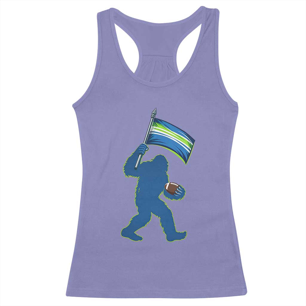 Bigfoot Seattle Sports Fan Racerback Tank Top Sasquatch 12s Pride Gift TS12 Violet Print Your Wear
