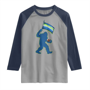Bigfoot Seattle Sports Fan Raglan Shirt Sasquatch 12s Pride Gift TS12 Sport Gray Navy Print Your Wear