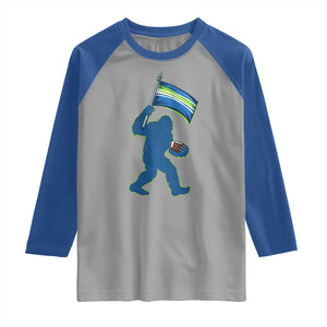 Bigfoot Seattle Sports Fan Raglan Shirt Sasquatch 12s Pride Gift TS12 Sport Gray Royal Print Your Wear
