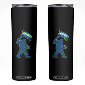 Bigfoot Seattle Sports Fan Skinny Tumbler Sasquatch 12s Pride Gift TS12 Black Print Your Wear