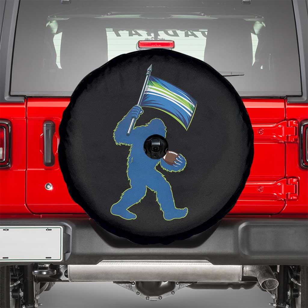 Bigfoot Seattle Sports Fan Spare Tire Cover Sasquatch 12s Pride Gift TS12 Black Print Your Wear