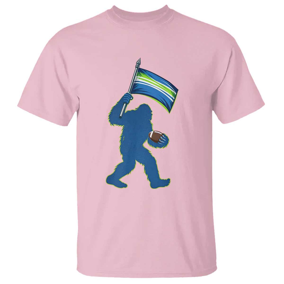 Bigfoot Seattle Sports Fan T Shirt Sasquatch 12s Pride Gift TS12 Light Pink Print Your Wear