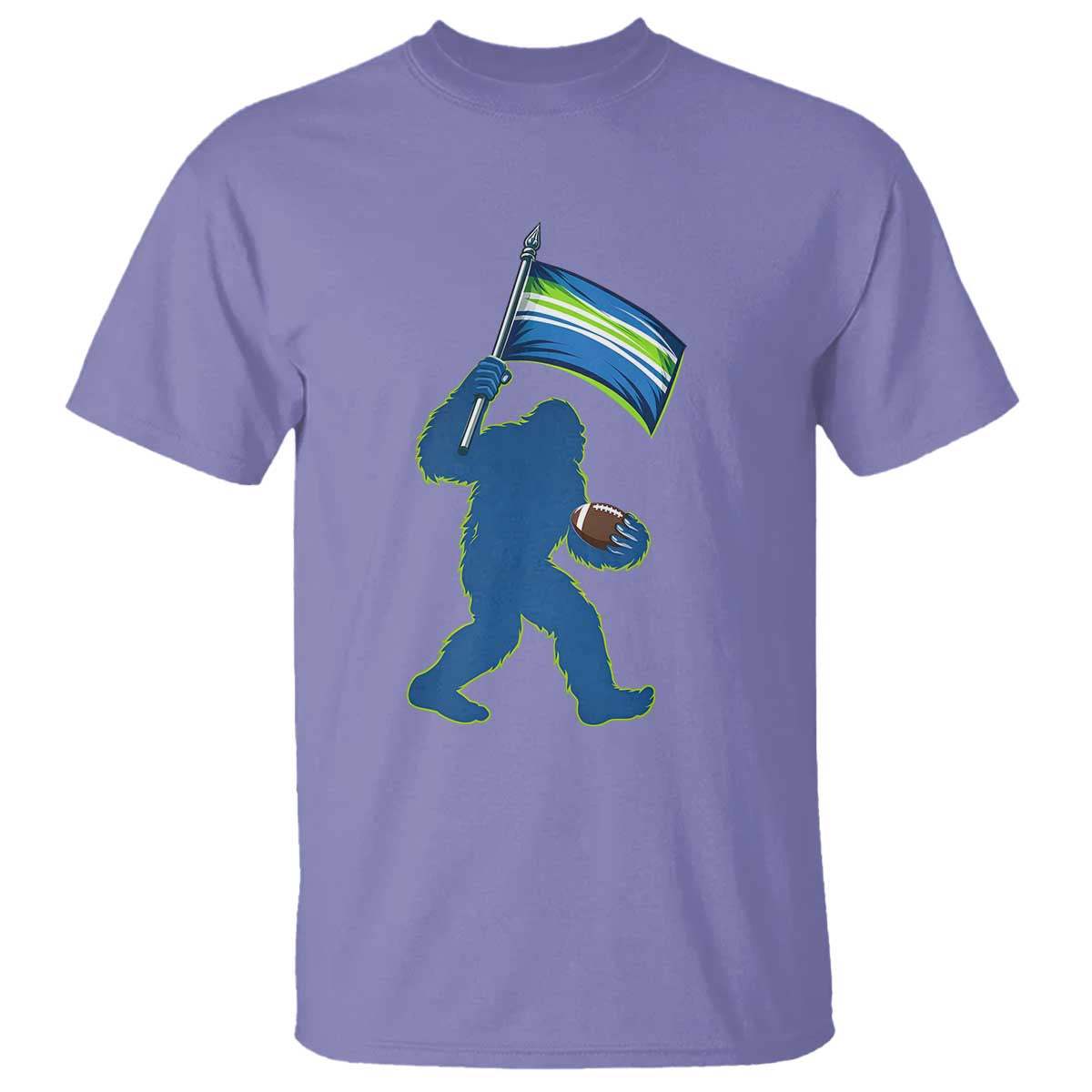 Bigfoot Seattle Sports Fan T Shirt Sasquatch 12s Pride Gift TS12 Violet Print Your Wear