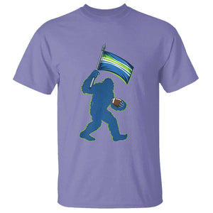 Bigfoot Seattle Sports Fan T Shirt Sasquatch 12s Pride Gift TS12 Violet Print Your Wear