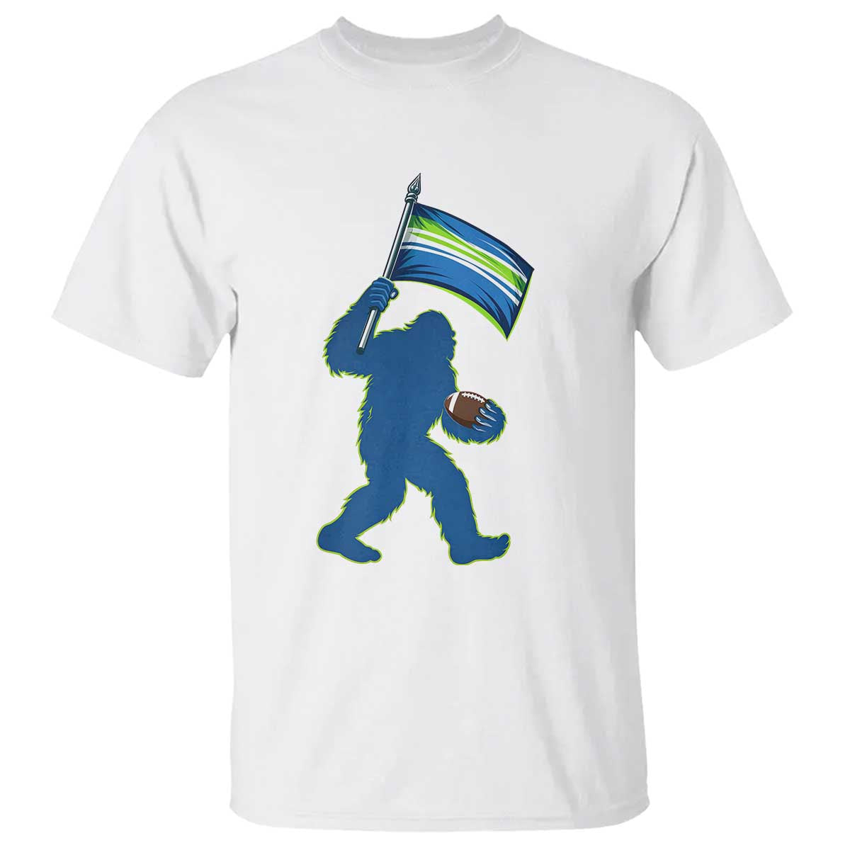Bigfoot Seattle Sports Fan T Shirt Sasquatch 12s Pride Gift TS12 White Print Your Wear