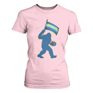 Bigfoot Seattle Sports Fan T Shirt For Women Sasquatch 12s Pride Gift TS12 Light Pink Print Your Wear