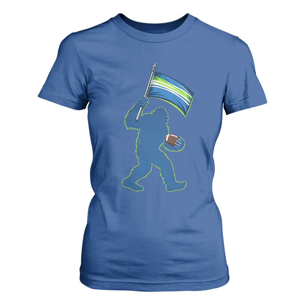Bigfoot Seattle Sports Fan T Shirt For Women Sasquatch 12s Pride Gift TS12 Royal Blue Print Your Wear