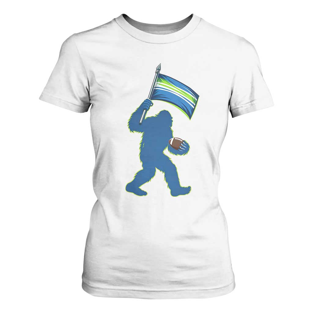 Bigfoot Seattle Sports Fan T Shirt For Women Sasquatch 12s Pride Gift TS12 White Print Your Wear