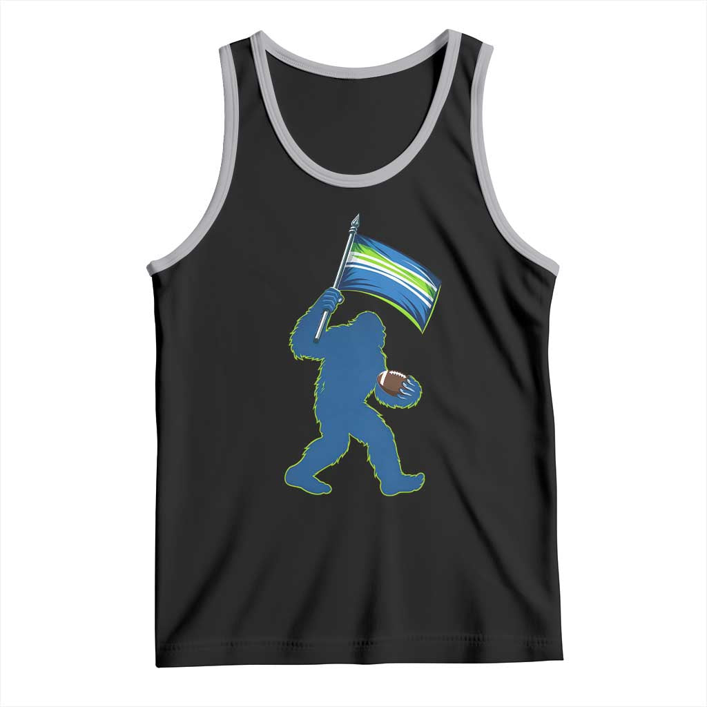 Bigfoot Seattle Sports Fan Tank Top Sasquatch 12s Pride Gift TS12 Black Athletic Heather Print Your Wear