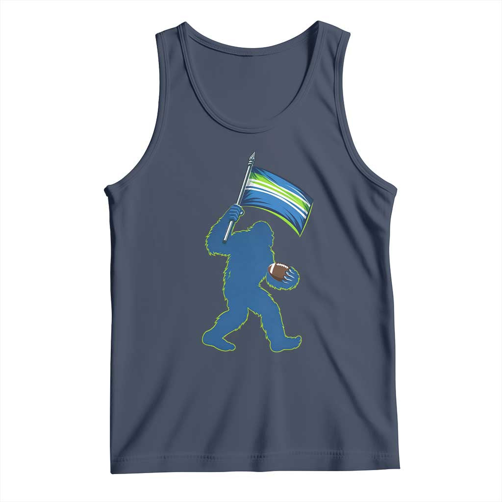 Bigfoot Seattle Sports Fan Tank Top Sasquatch 12s Pride Gift TS12 Navy Print Your Wear