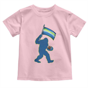 Bigfoot Seattle Sports Fan Toddler T Shirt Sasquatch 12s Pride Gift TS12 Light Pink Print Your Wear