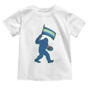 Bigfoot Seattle Sports Fan Toddler T Shirt Sasquatch 12s Pride Gift TS12 White Print Your Wear