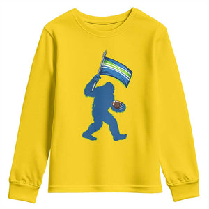 Bigfoot Seattle Sports Fan Youth Sweatshirt Sasquatch 12s Pride Gift TS12 Daisy Print Your Wear