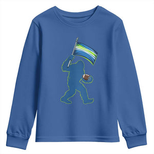 Bigfoot Seattle Sports Fan Youth Sweatshirt Sasquatch 12s Pride Gift TS12 Royal Blue Print Your Wear