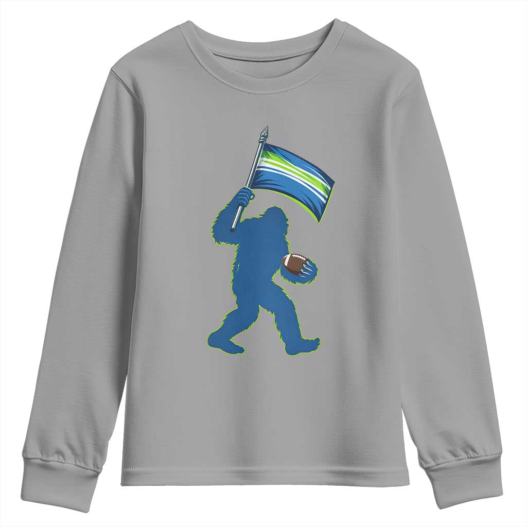 Bigfoot Seattle Sports Fan Youth Sweatshirt Sasquatch 12s Pride Gift TS12 Sport Gray Print Your Wear