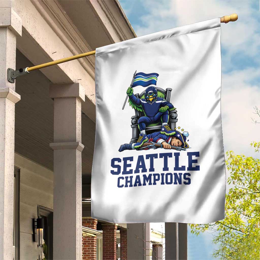 Funny Seattle Clobbers New England Garden Flag Football Game Day TS12 Print Your Wear