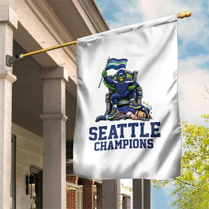 Funny Seattle Clobbers New England Garden Flag Football Game Day TS12 Print Your Wear