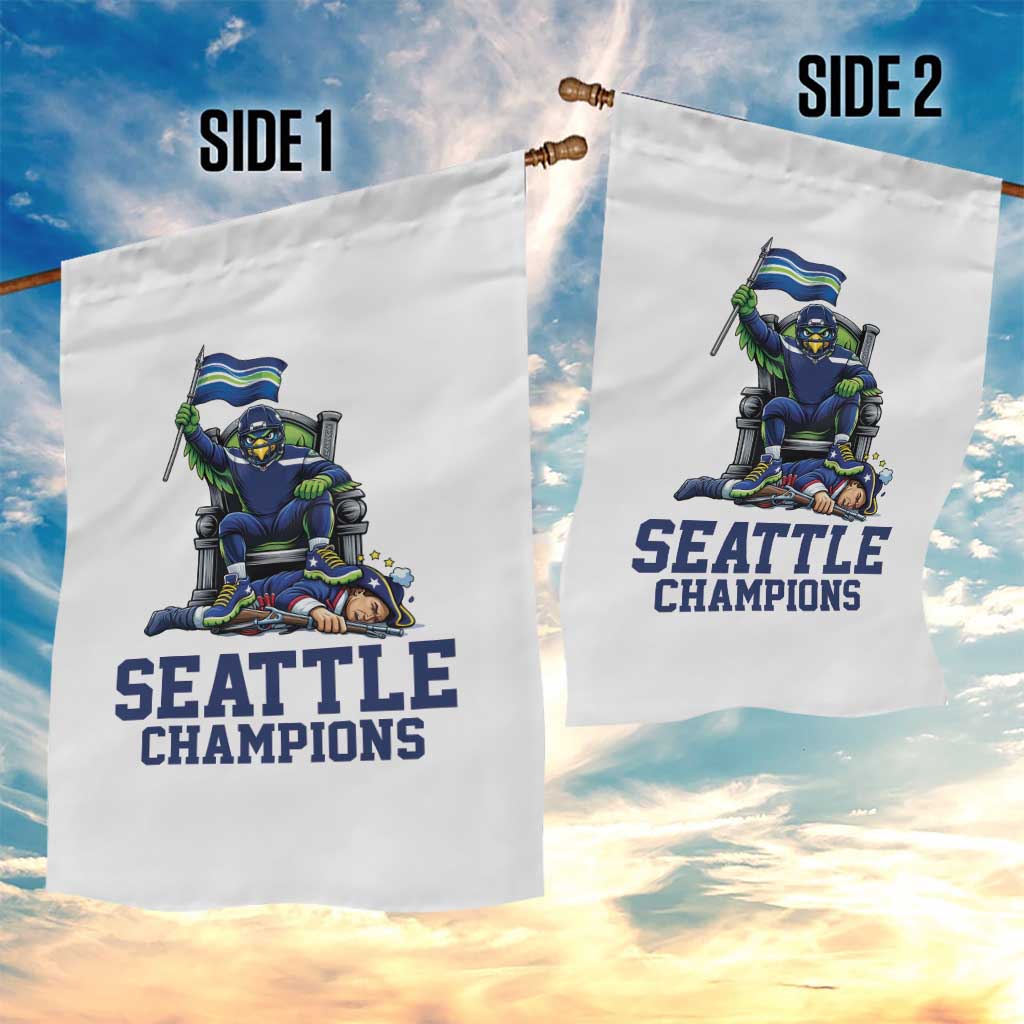 Funny Seattle Clobbers New England Garden Flag Football Game Day TS12 Print Your Wear