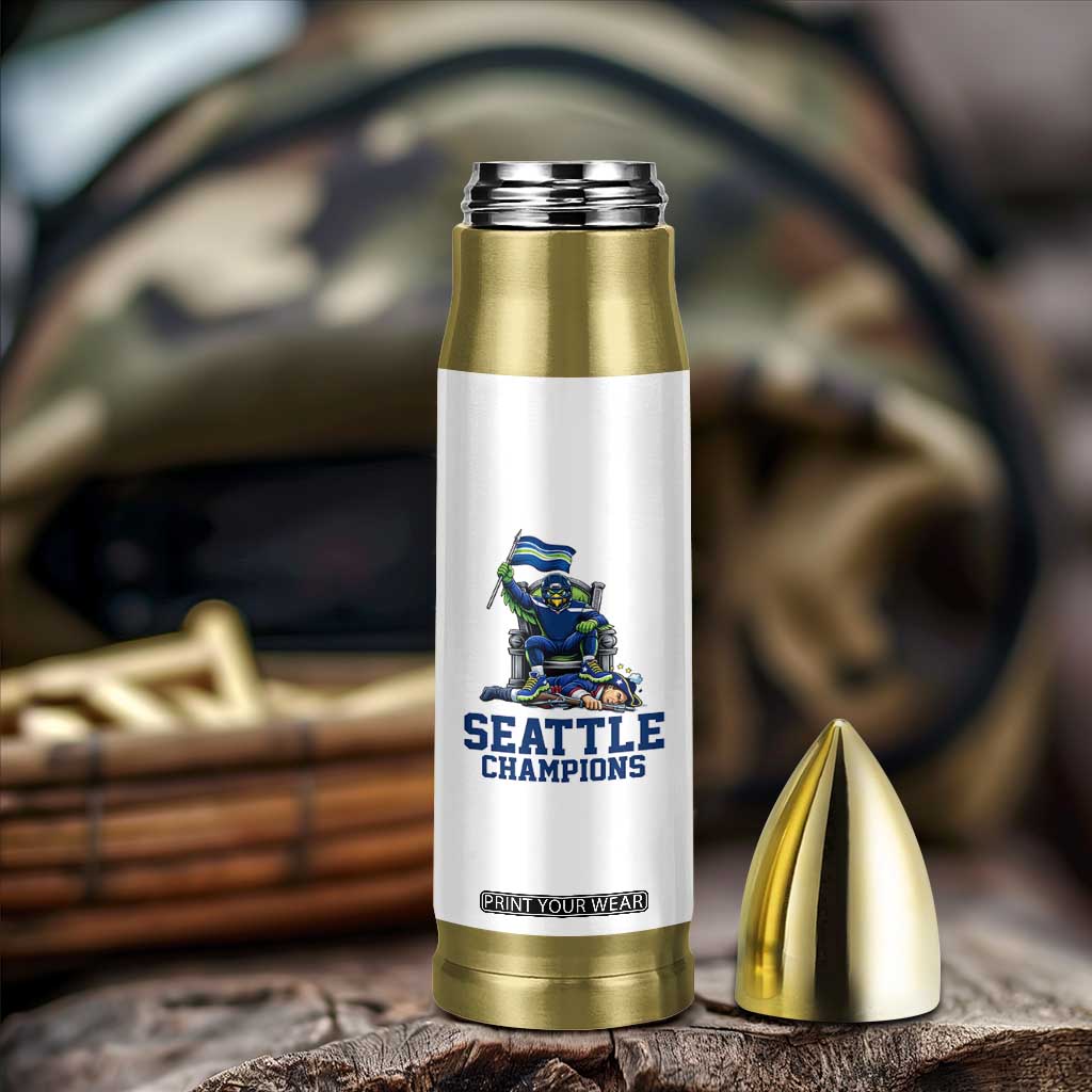 Funny Seattle Clobbers New England Bullet Tumbler Football Game Day TS12 Print Your Wear