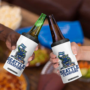 Funny Seattle Clobbers New England 4 in 1 Can Cooler Tumbler Football Game Day TS12 Print Your Wear