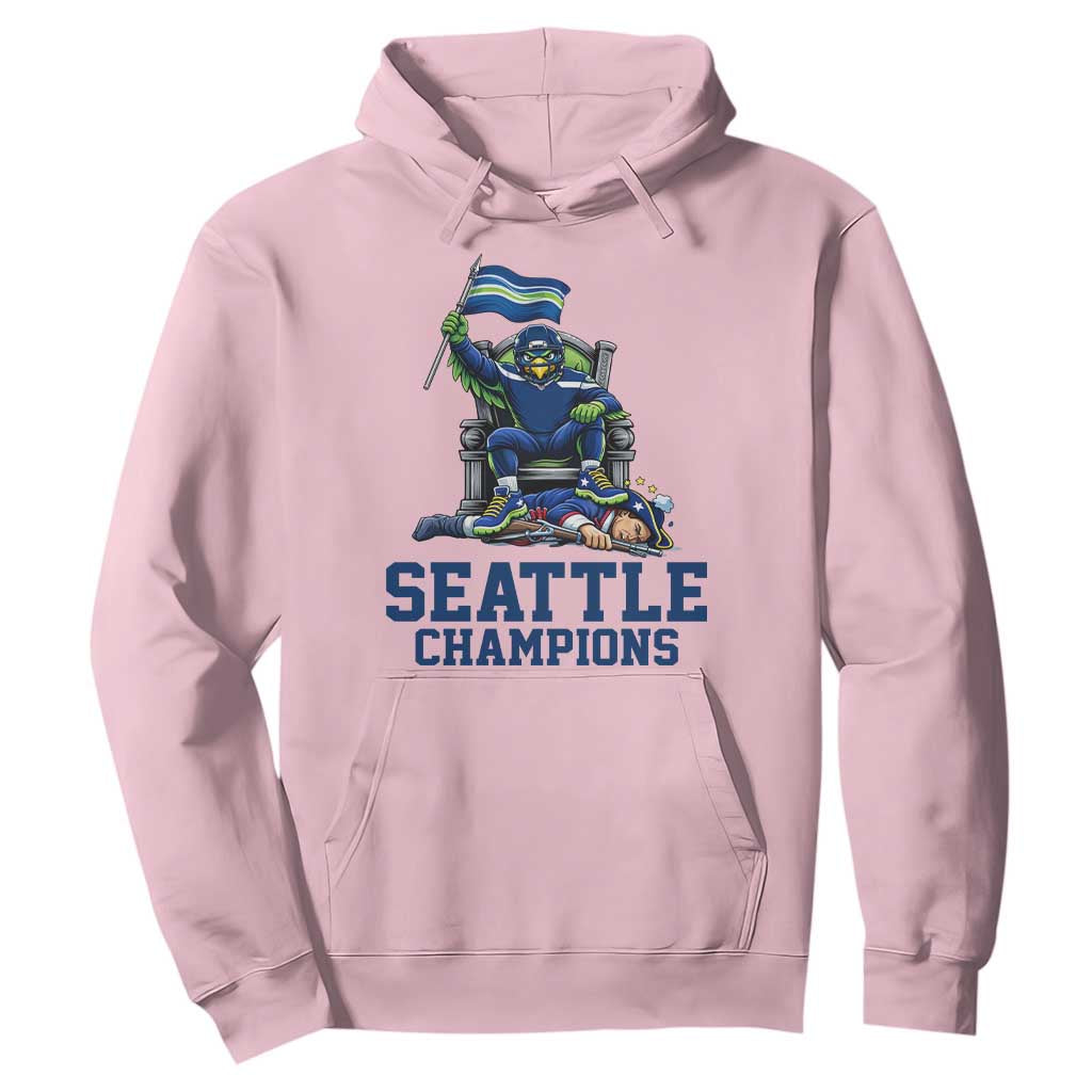 Funny Seattle Clobbers New England Hoodie Football Game Day TS12 Light Pink Print Your Wear