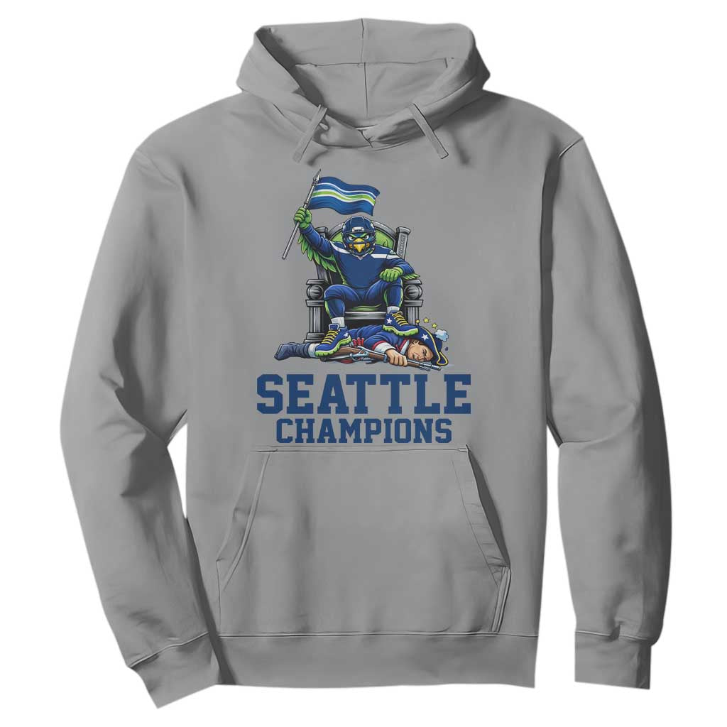 Funny Seattle Clobbers New England Hoodie Football Game Day TS12 Sport Gray Print Your Wear