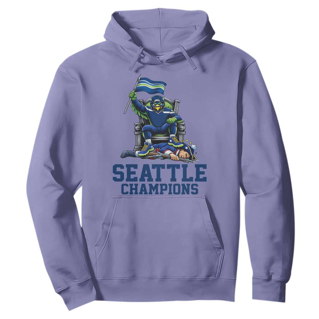 Funny Seattle Clobbers New England Hoodie Football Game Day TS12 Violet Print Your Wear