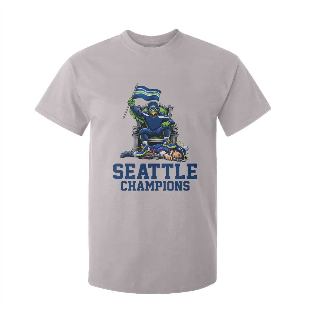 Funny Seattle Clobbers New England T Shirt For Kid Football Game Day TS12 Ice Gray Print Your Wear
