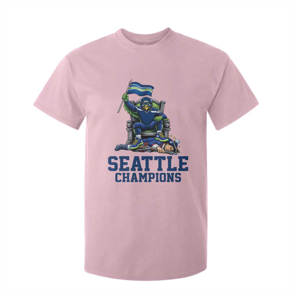 Funny Seattle Clobbers New England T Shirt For Kid Football Game Day TS12 Light Pink Print Your Wear