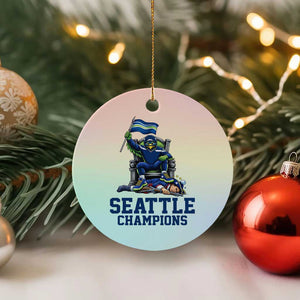 Funny Seattle Clobbers New England Ceramic Ornament Football Game Day TS12 1pc Pastel Print Your Wear