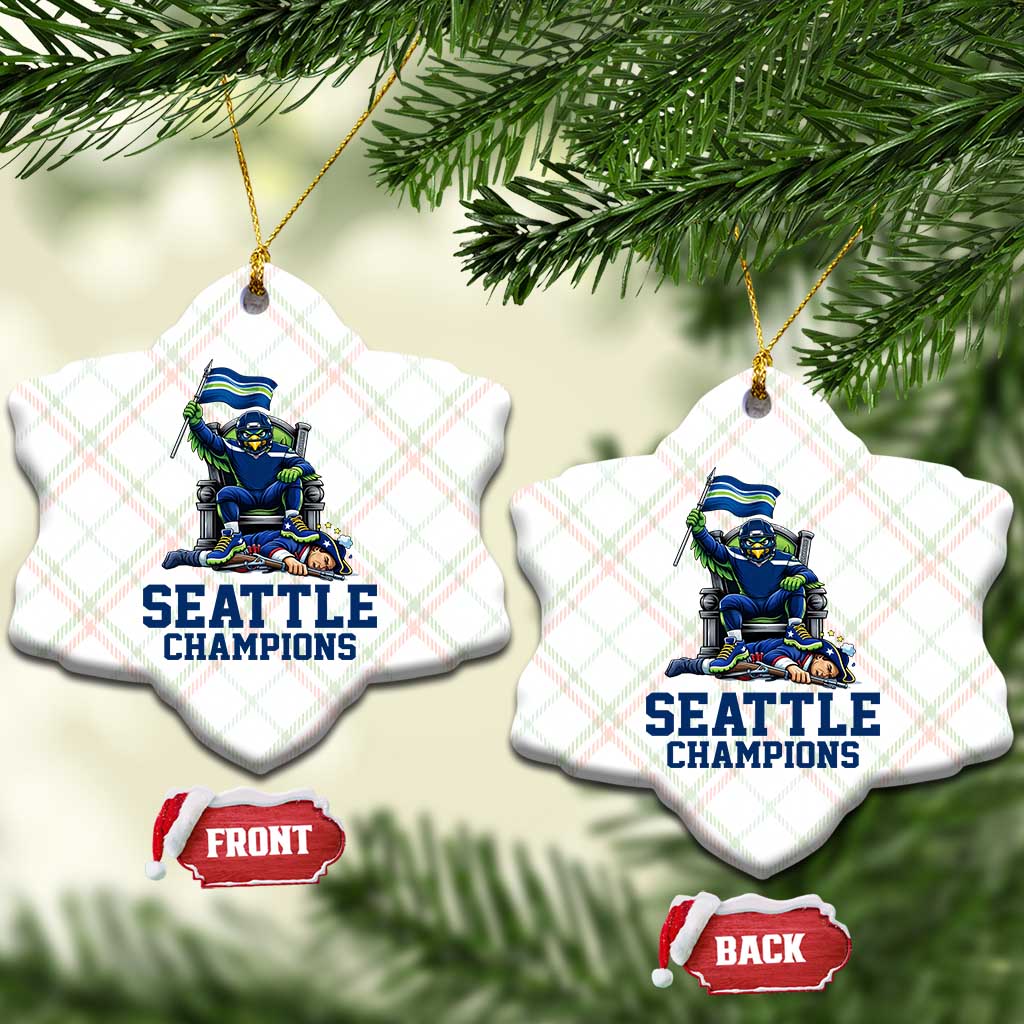 Funny Seattle Clobbers New England Ceramic Ornament Football Game Day TS12 Print Your Wear