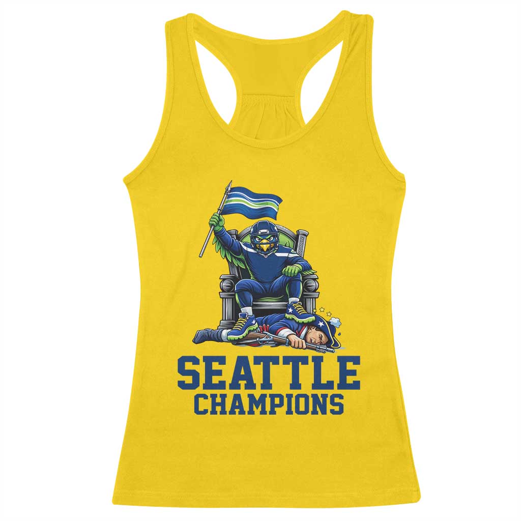 Funny Seattle Clobbers New England Racerback Tank Top Football Game Day TS12 Daisy Print Your Wear