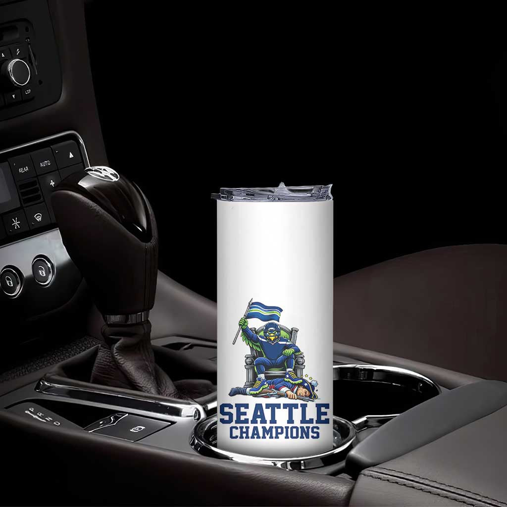 Funny Seattle Clobbers New England Skinny Tumbler Football Game Day TS12 Print Your Wear