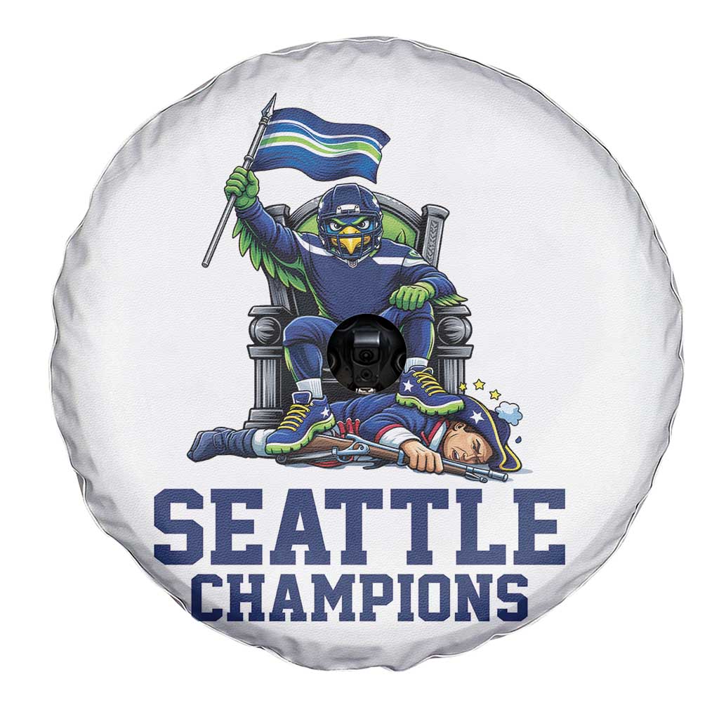 Funny Seattle Clobbers New England Spare Tire Cover Football Game Day TS12 Print Your Wear