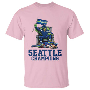 Funny Seattle Clobbers New England T Shirt Football Game Day TS12 Light Pink Print Your Wear