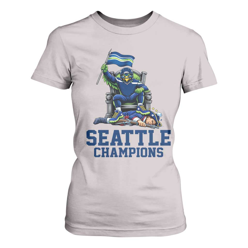Funny Seattle Clobbers New England T Shirt For Women Football Game Day TS12 Ice Gray Print Your Wear