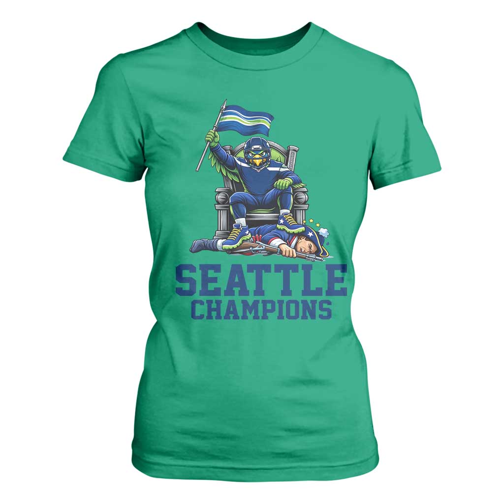 Funny Seattle Clobbers New England T Shirt For Women Football Game Day TS12 Irish Green Print Your Wear