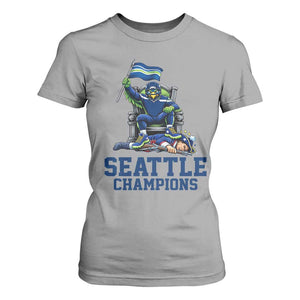 Funny Seattle Clobbers New England T Shirt For Women Football Game Day TS12 Sport Gray Print Your Wear