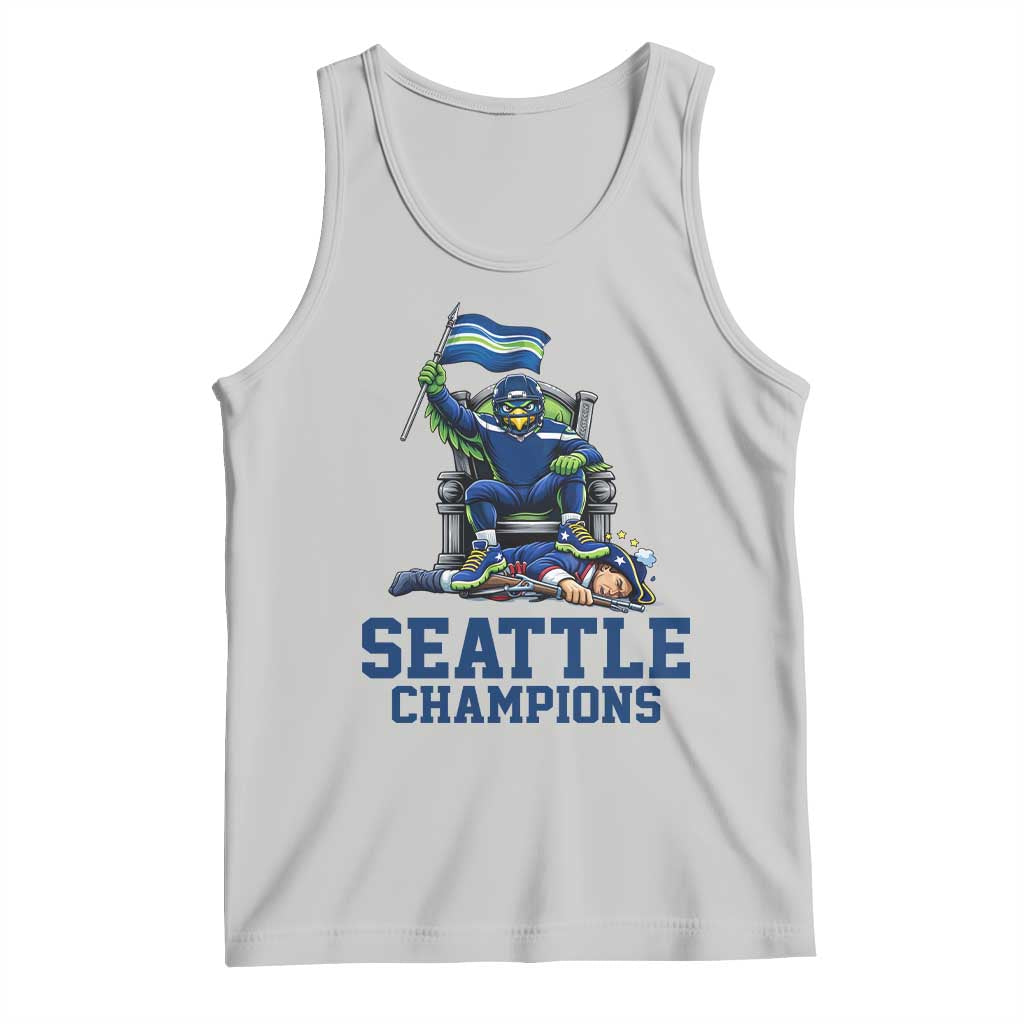 Funny Seattle Clobbers New England Tank Top Football Game Day TS12 Ash Print Your Wear