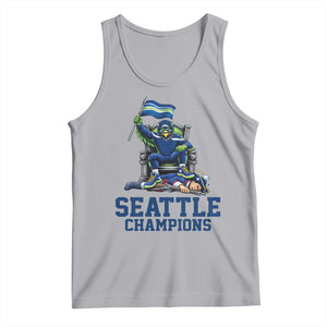 Funny Seattle Clobbers New England Tank Top Football Game Day TS12 Athletic Heather Print Your Wear
