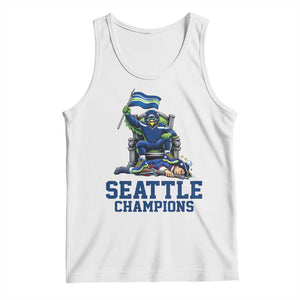 Funny Seattle Clobbers New England Tank Top Football Game Day TS12 White Print Your Wear