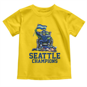 Funny Seattle Clobbers New England Toddler T Shirt Football Game Day TS12 Daisy Print Your Wear
